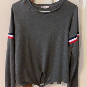 Red, white, and blue tied top!